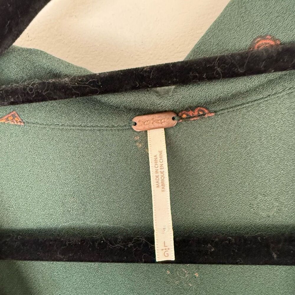 Free People Women’s Large Green Jade Star Eyes Jumpsuit - Picture 3 of 8